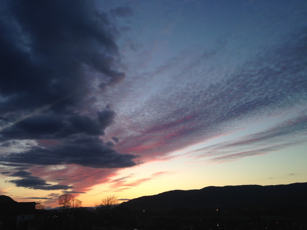 Solnedgang,Drammen,iPhone bilder